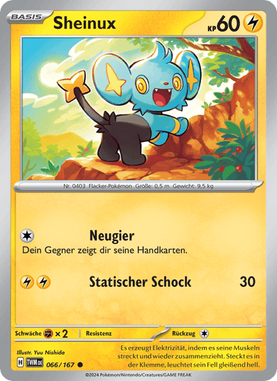Sheinux 066/167 Maskerade im Zwielicht Pokémon Karte