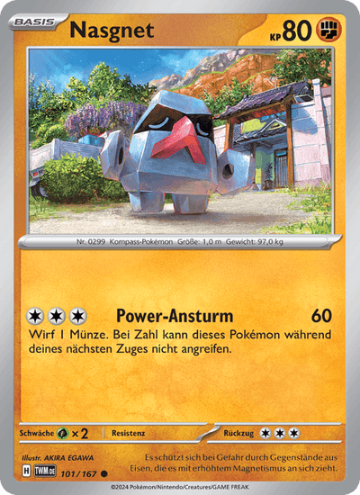 Nasgnet 101/167 Maskerade im Zwielicht Pokémon Karte