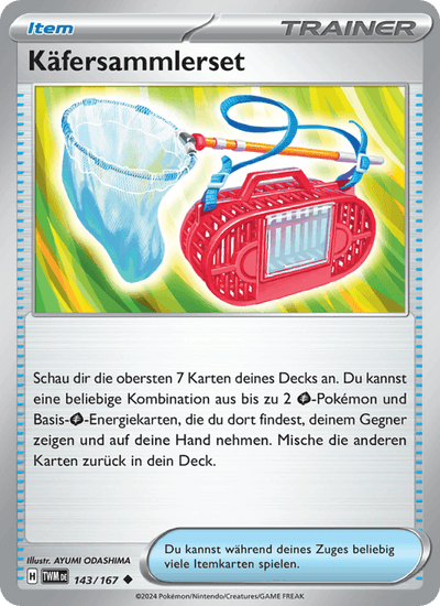 Käfersammlerset 143/167 Maskerade im Zwielicht Pokémon Karte