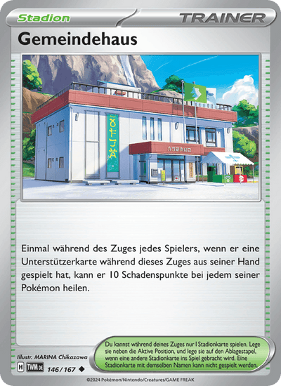 Gemeindehaus 146/167 Maskerade im Zwielicht Pokémon Karte