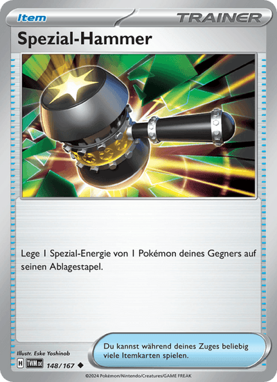 Spezial-Hammer 148/167 Maskerade im Zwielicht Pokémon Karte