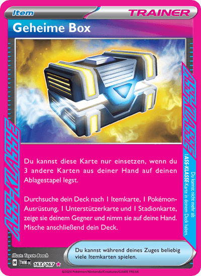 Geheime Box 163/167 Maskerade im Zwielicht Pokémon Karte