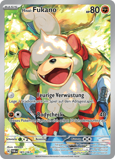 Hisui-Fukano 181/167 Maskerade im Zwielicht Pokémon Karte