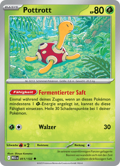 Pottrott 011/132 Mega-Entwicklung Pokémon Karte