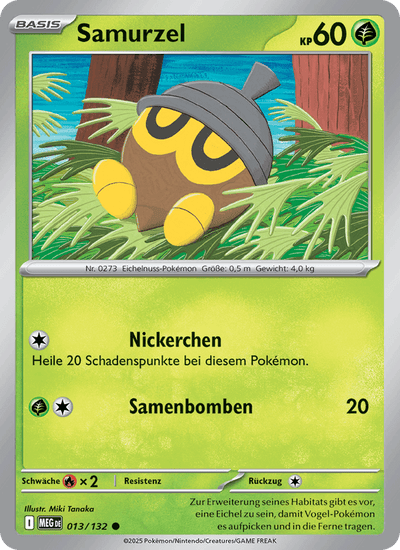 Samurzel 013/132 Mega-Entwicklung Pokémon Karte