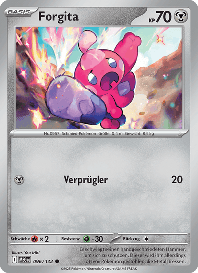 Forgita 096/132 Mega-Entwicklung Pokémon Karte