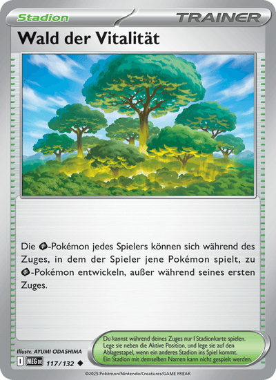 Wald der Vitalität 117/132 Mega-Entwicklung Pokémon Karte