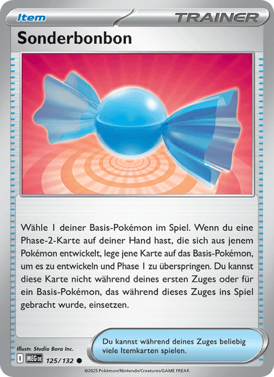 Sonderbonbon 125/132 Mega-Entwicklung Pokémon Karte