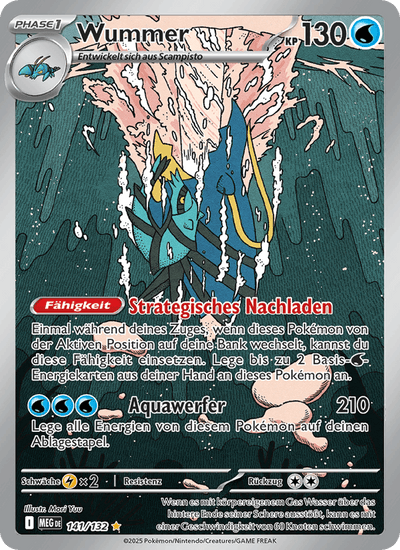 Wummer 141/132 Mega-Entwicklung Pokémon Karte
