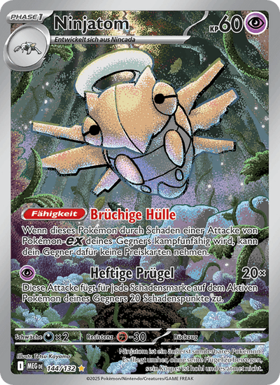 Ninjatom 144/132 Mega-Entwicklung Pokémon Karte