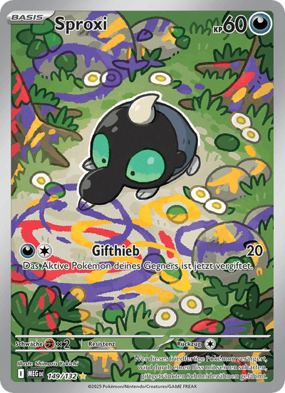 Sproxi 149/132 Mega-Entwicklung Pokémon Karte