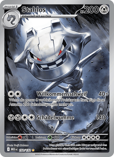 Stahlos 150/132 Mega-Entwicklung Pokémon Karte
