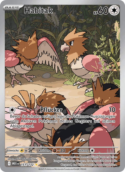 Habitak 151/132 Mega-Entwicklung Pokémon Karte