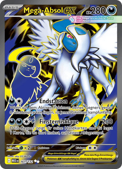 Mega-Absol-ex 161/132 Mega-Entwicklung Pokémon Karte