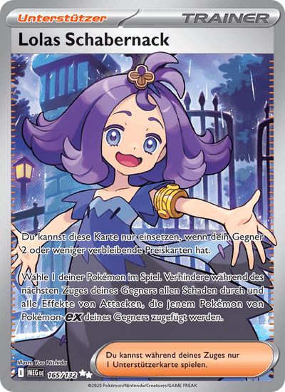Lolas Schabernack 165/132 Mega-Entwicklung Pokémon Karte