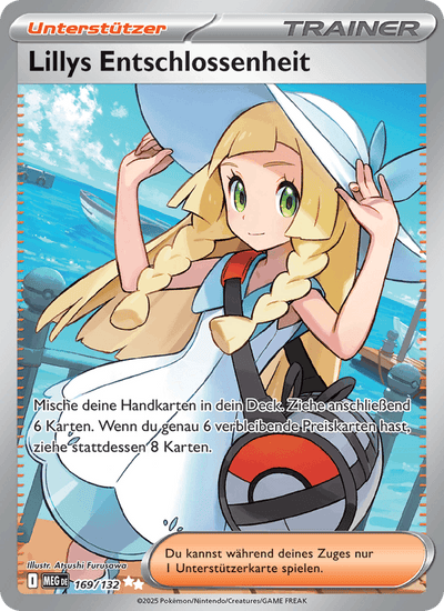 Lillys Entschlossenheit 169/132 Mega-Entwicklung Pokémon Karte