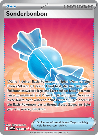 Sonderbonbon 175/132 Mega-Entwicklung Pokémon Karte
