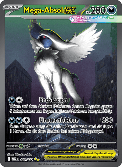 Mega-Absol-ex 180/132 Mega-Entwicklung Pokémon Karte