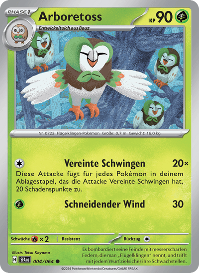 Arboretoss 004/064 Nebel der Sagen Pokémon Karte