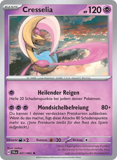 Cresselia 021/064 Nebel der Sagen Pokémon Karte