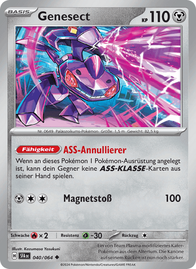 Genesect 040/064 Nebel der Sagen Pokémon Karte
