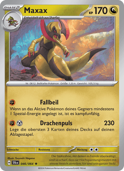 Maxax 046/064 Nebel der Sagen Pokémon Karte