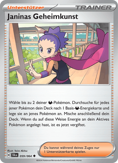 Janinas Geheimkunst 059/064 Nebel der Sagen Pokémon Karte