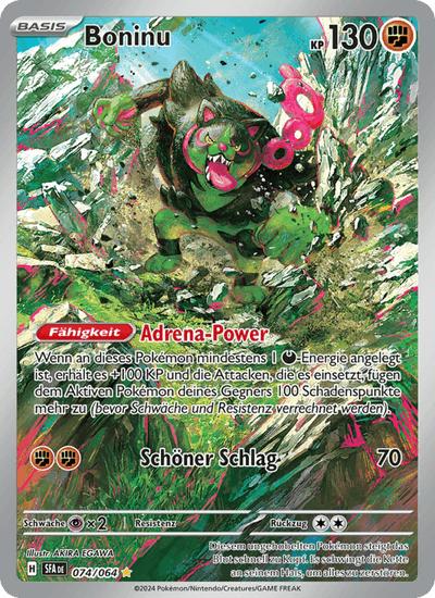 Boninu 074/064 Nebel der Sagen Pokémon Karte