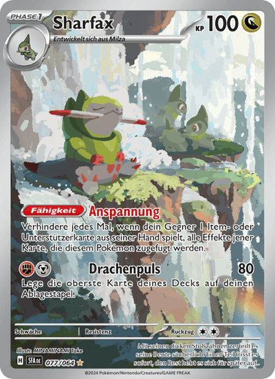 Sharfax 077/064 Nebel der Sagen Pokémon Karte