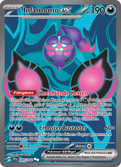 Infamomo-ex 085/064 Nebel der Sagen Pokémon Karte