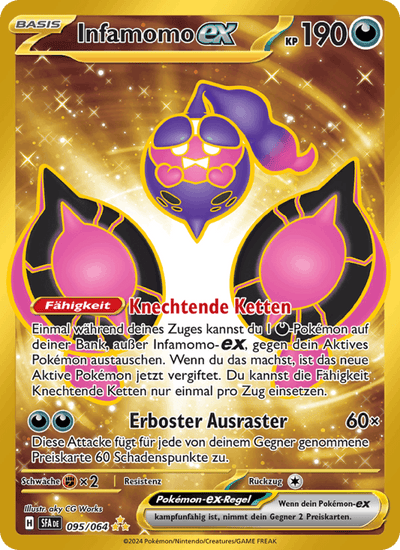 Infamomo-ex 095/064 Nebel der Sagen Pokémon Karte