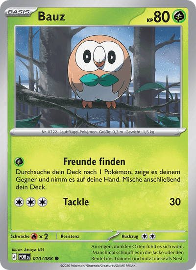 Bauz 010/088 Optimale Ordnung Pokémon Karte
