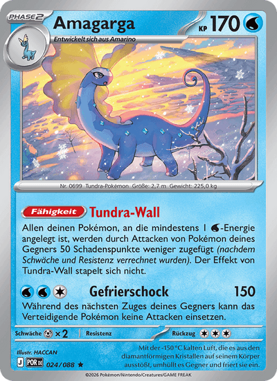 Amagarga 024/088 Optimale Ordnung Pokémon Karte