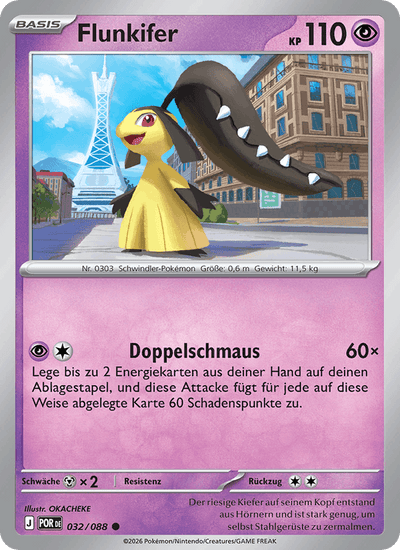 Flunkifer 032/088 Optimale Ordnung Pokémon Karte