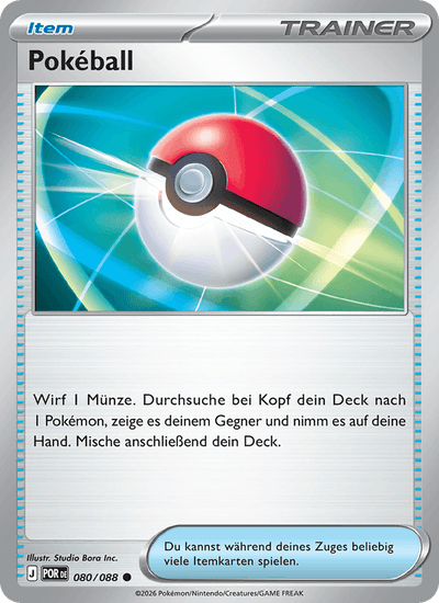 Pokéball 080/088 Optimale Ordnung Pokémon Karte