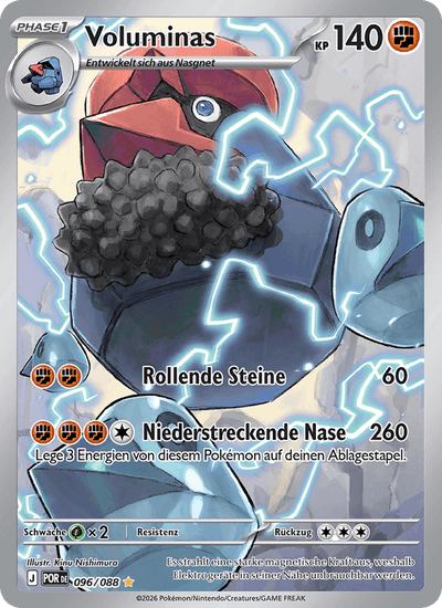 Voluminas 096/088 Optimale Ordnung Pokémon Karte