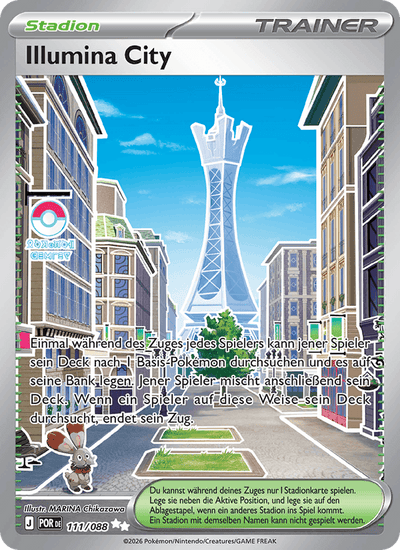 Illumina City 111/088 Optimale Ordnung Pokémon Karte