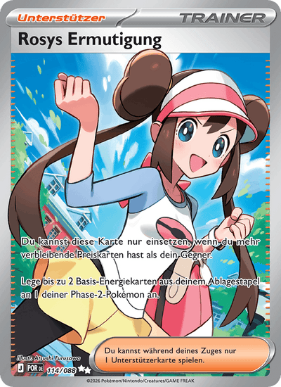 Rosys Ermutigung 114/088 Optimale Ordnung Pokémon Karte