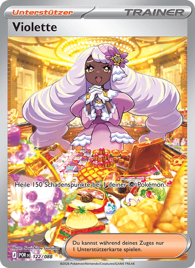 Violette 122/088 Optimale Ordnung Pokémon Karte