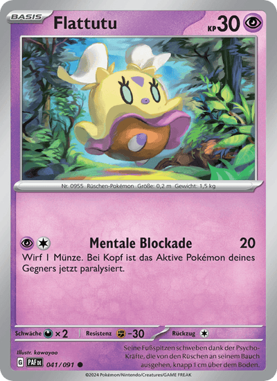 Flattutu 041/091 Paldeas Schicksale Pokémon Karte
