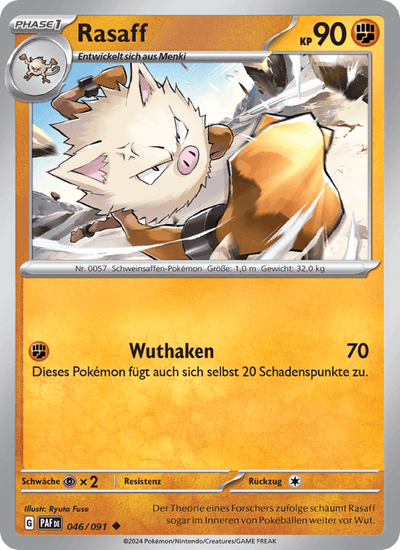 Rasaff 046/091 Paldeas Schicksale Pokémon Karte