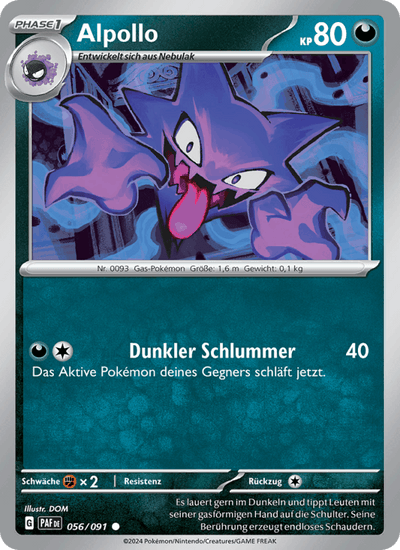 Alpollo 056/091 Paldeas Schicksale Pokémon Karte