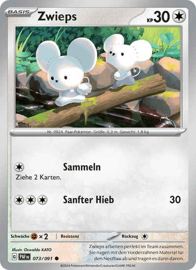 Zwieps 073/091 Paldeas Schicksale Pokémon Karte