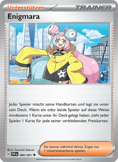 Enigmara 080/091 Paldeas Schicksale Pokémon Karte