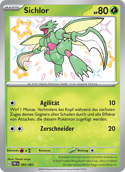 Sichlor 095/091 Paldeas Schicksale Pokémon Karte