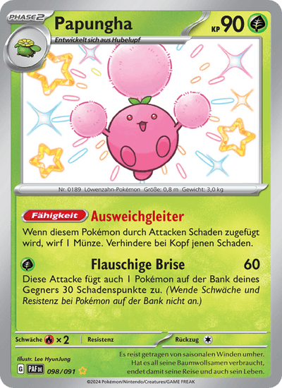 Papungha 098/091 Paldeas Schicksale Pokémon Karte