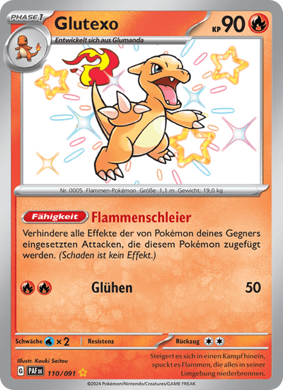 Glutexo 110/091 Paldeas Schicksale Pokémon Karte