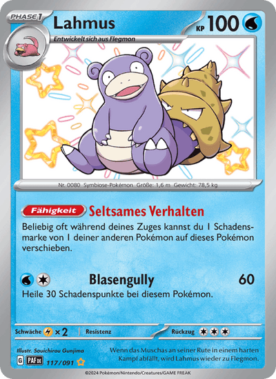 Lahmus 117/091 Paldeas Schicksale Pokémon Karte