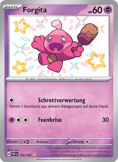 Forgita 165/091 Paldeas Schicksale Pokémon Karte