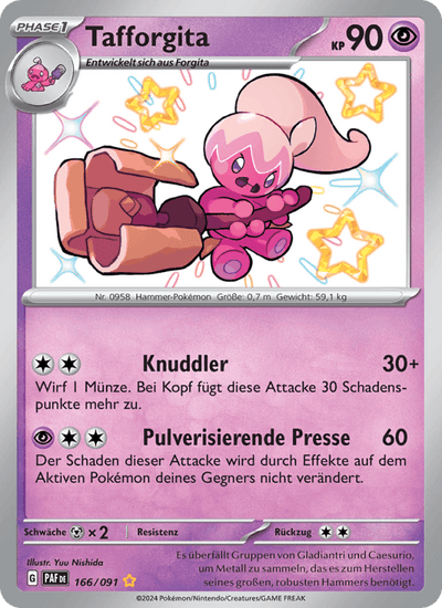 Tafforgita 166/091 Paldeas Schicksale Pokémon Karte